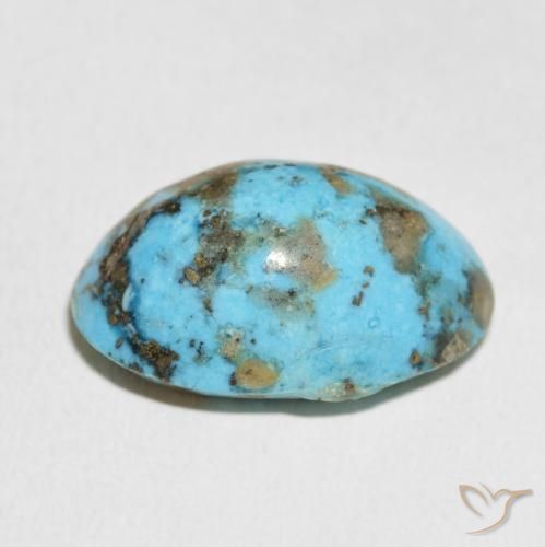 Turchese Blu verdastro naturale da 27.55 ct, Ovale, Opaco