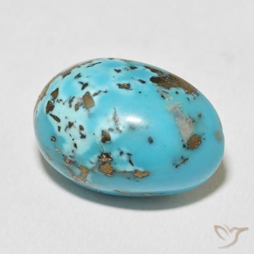 Turchese Blu verdastro naturale da 28.58 ct, Ovale, Opaco