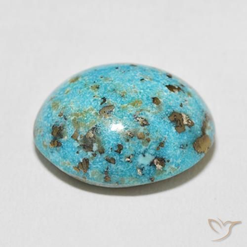 Turchese Blu verde naturale da 26.96 ct, Ovale, Opaco