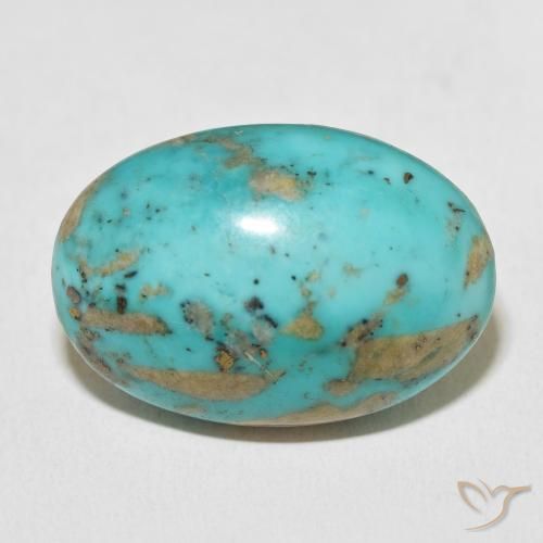 33.66ct Naturale Verde bluastro medio Turchese, Ovale, Opaco, Photo A