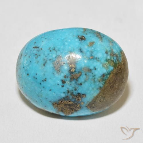 45.72ct Naturale Blu verdastro Turchese, Ovale, Opaco