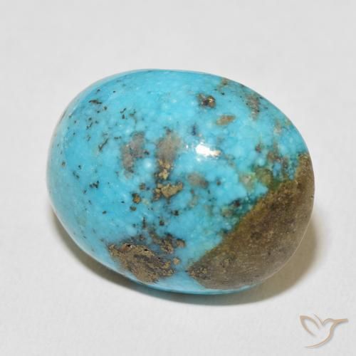 Turchese Blu verdastro naturale da 45.72 ct, Ovale, Opaco