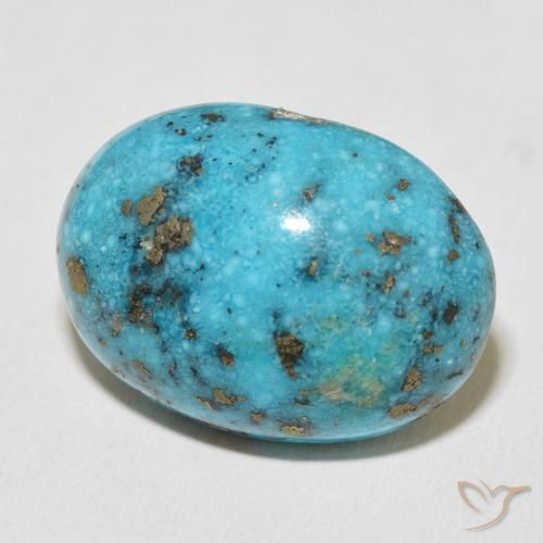 Turchese Blu verdastro naturale da 42.37 ct, Ovale, Opaco
