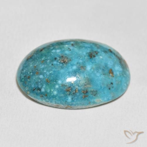 Turchese Blu verde naturale da 36.79 ct, Ovale, Opaco