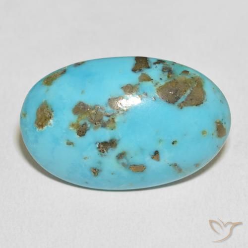 28.70ct Naturale Blu verdastro medio Turchese, Ovale, Opaco