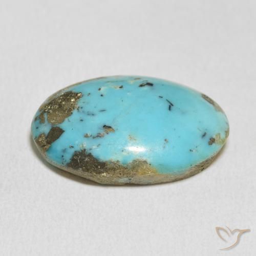 Turchese Blu verdastro naturale da 21.83 ct, Ovale, Opaco