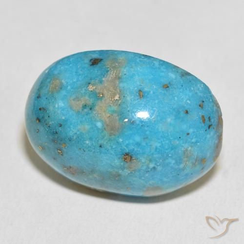 Turchese Blu verdastro naturale da 54.31 ct, Ovale, Opaco