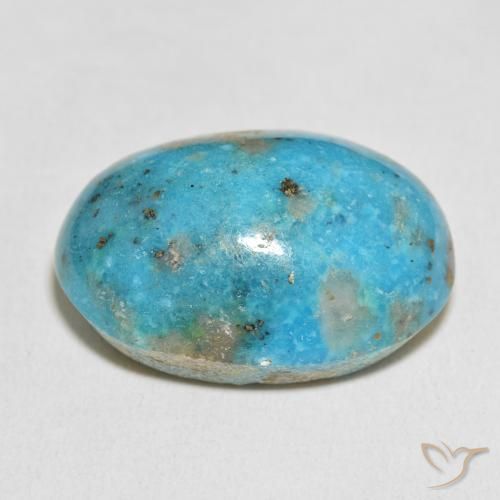 Turchese Blu verdastro naturale da 54.31 ct, Ovale, Opaco
