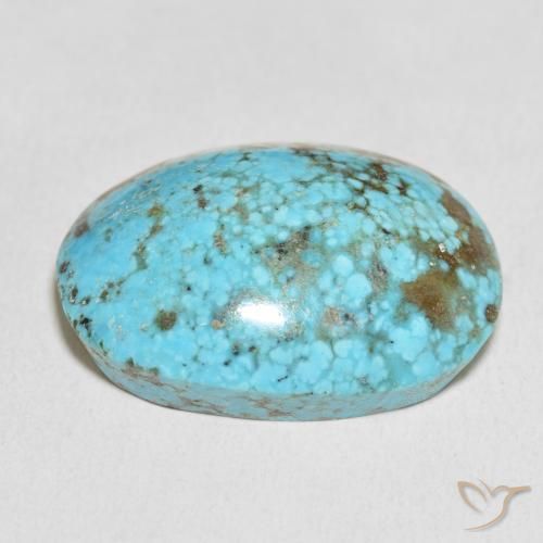 Turchese Blu verdastro naturale da 48.31 ct, Ovale, Opaco