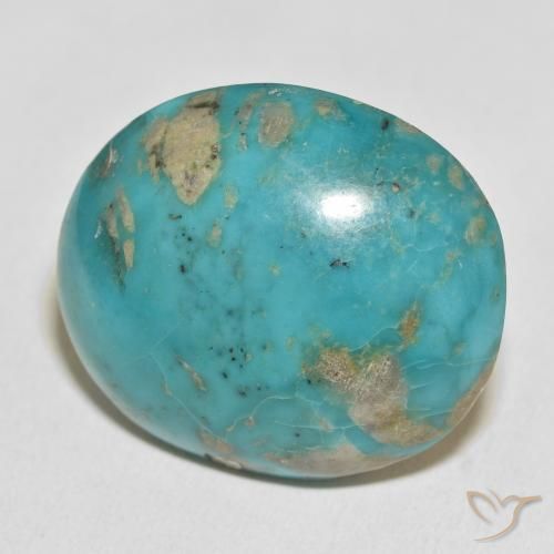 Turchese Verde bluastro naturale da 82.19 ct, Ovale, Opaco