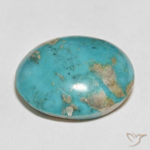 Turchese Verde bluastro naturale da 82.19 ct, Ovale, Opaco