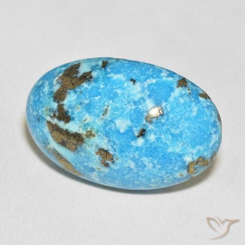 Turchese Blu verdastro naturale da 33.26 ct, Ovale, Opaco