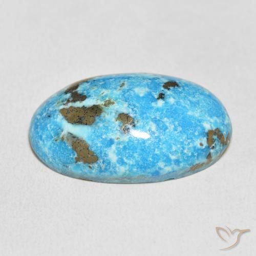 Turchese Blu verdastro naturale da 33.26 ct, Ovale, Opaco