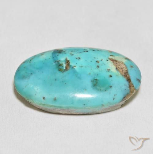 Turchese Verde bluastro naturale da 58.82 ct, Ovale, Opaco