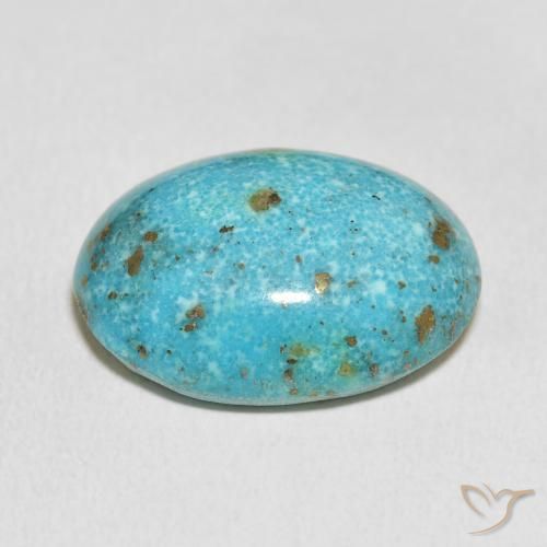 Turchese Blu verde naturale da 27.71 ct, Ovale, Opaco