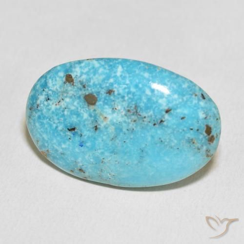 Turchese Blu verdastro naturale da 27.38 ct, Ovale, Opaco