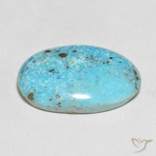 Turchese Blu verdastro naturale da 27.38 ct, Ovale, Opaco