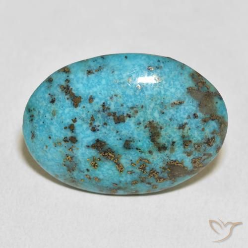 Turchese Blu verde naturale da 23.62 ct, Ovale, Opaco