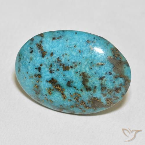 Turchese Blu verde naturale da 23.62 ct, Ovale, Opaco