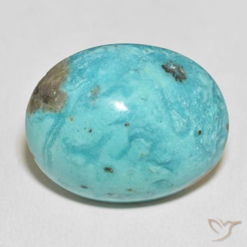 54.14ct Naturale Verde bluastro medio Turchese, Ovale, Opaco