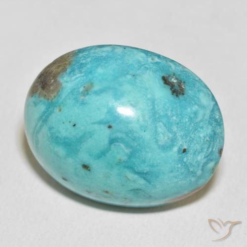 Turchese Verde bluastro medio naturale da 54.14 ct, Ovale, Opaco