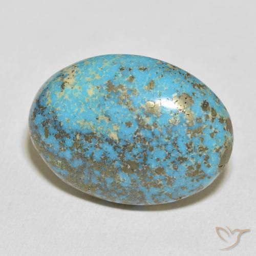 Turchese Blu verdastro naturale da 31.32 ct, Ovale, Opaco