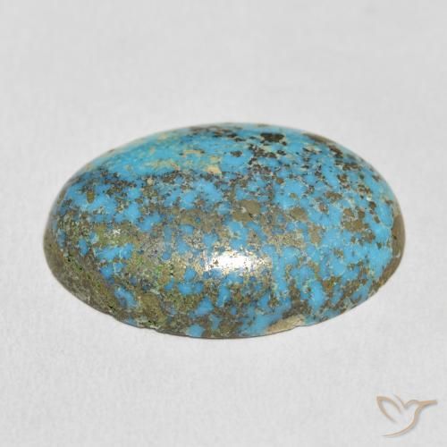 Turchese Blu verdastro naturale da 31.32 ct, Ovale, Opaco