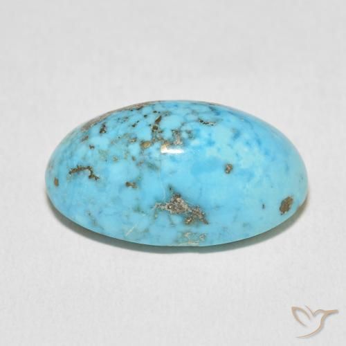 Turchese Blu verdastro naturale da 21.31 ct, Ovale, Opaco