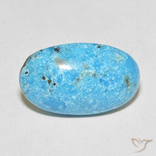17.65ct Naturale Teal-blu Turchese, Ovale, Opaco