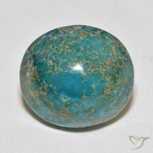 34.47ct Naturale Verde bluastro medio Turchese, Ovale, Opaco