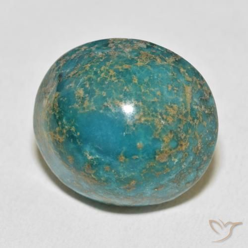 Turchese Verde bluastro medio naturale da 34.47 ct, Ovale, Opaco