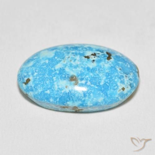 Turchese Blu verdastro naturale da 27.18 ct, Ovale, Opaco