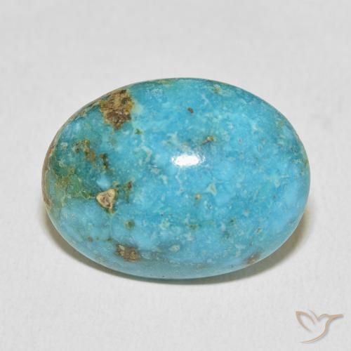 23.95ct Naturale Blu verde Turchese, Ovale, Opaco