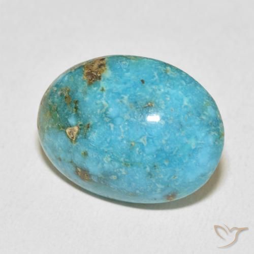 Turchese Blu verde naturale da 23.95 ct, Ovale, Opaco