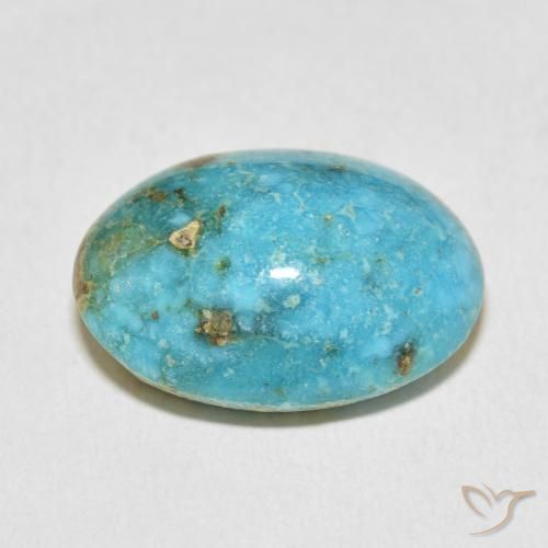Turchese Blu verde naturale da 23.95 ct, Ovale, Opaco
