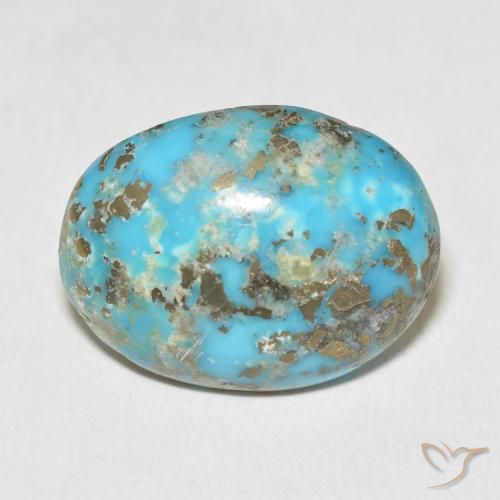 29.61ct Naturale Blu verdastro Turchese, Ovale, Opaco