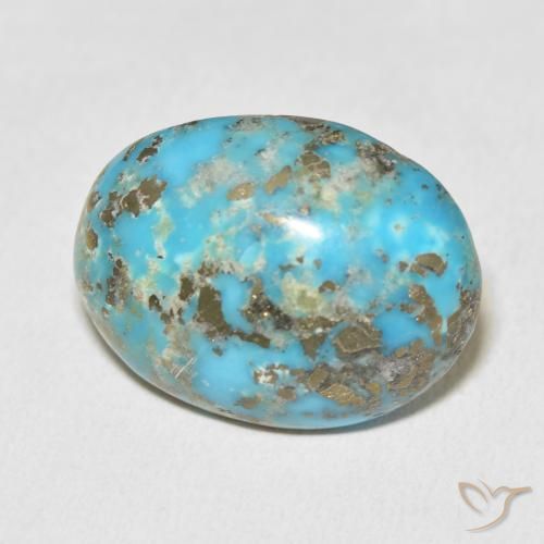 Turchese Blu verdastro naturale da 29.61 ct, Ovale, Opaco