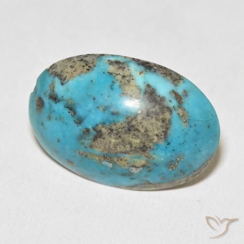 Turchese Verde blu naturale da 27.39 ct, Ovale, Opaco