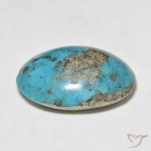 Turchese Verde blu naturale da 27.39 ct, Ovale, Opaco