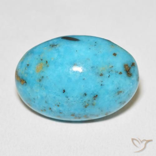 Turchese Verde bluastro naturale da 26.64 ct, Ovale, Opaco