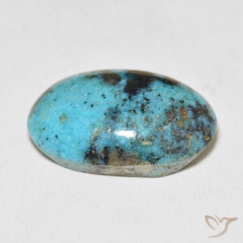 Turchese Medio Verde Blu naturale da 26.98 ct, Ovale, Opaco