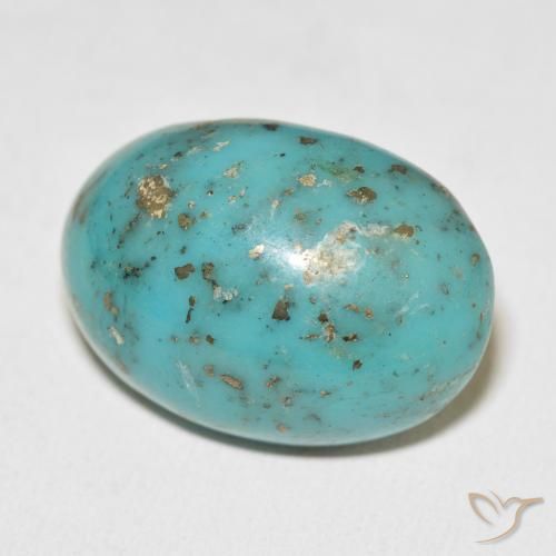 Turchese Verde bluastro naturale da 31.22 ct, Ovale, Opaco