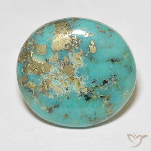 23.46ct Naturale Verde blu Turchese, Ovale, Opaco