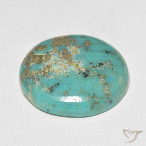 Turchese Verde blu naturale da 23.46 ct, Ovale, Opaco