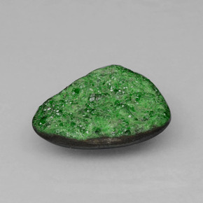 Uvarovite Granato Drusy Verde naturale da 6.95 ct, Forma fantasia, Opaco