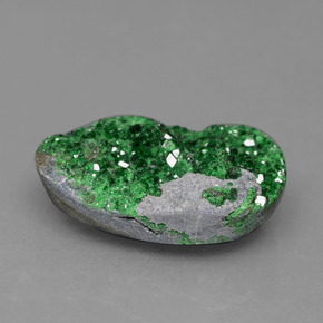 Uvarovite Granato Drusy Verde naturale da 6.64 ct, Forma fantasia, Opaco