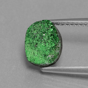 Uvarovite Granato Drusy Verde naturale da 2.39 ct, Forma fantasia, Opaco