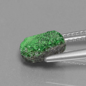 Uvarovite Granato Drusy Verde naturale da 2.39 ct, Forma fantasia, Opaco