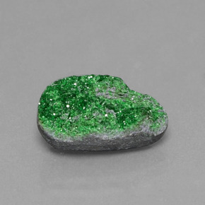 Uvarovite Granato Drusy Verde naturale da 8.29 ct, Forma fantasia, Opaco