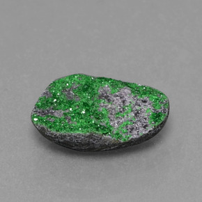 Uvarovite Granato Drusy Verde naturale da 3.14 ct, Forma fantasia, Opaco